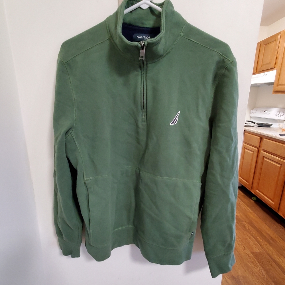 Nautica Medium Ladies pullover Sweatshirt Dark Green 💚